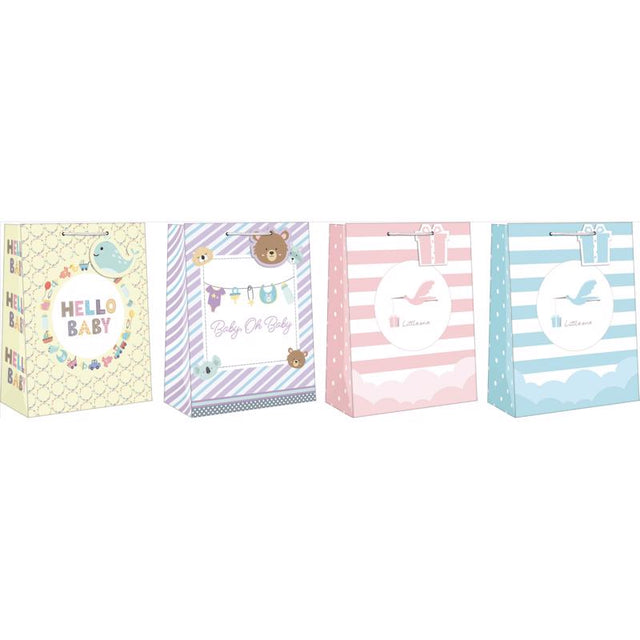 GIFT BAG BABY 2 ASST LRG