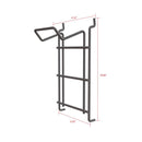 10 in. H X 5 in. W X 4 in. D Black Metal BACKPACK BLOWERL HOOK Pegboard Display