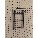 10 in. H X 5 in. W X 4 in. D Black Metal BACKPACK BLOWERL HOOK Pegboard Display