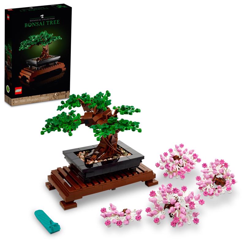 LEGO Bonsai Tree Building Kit ABS Plastic Multicolored 878 pc