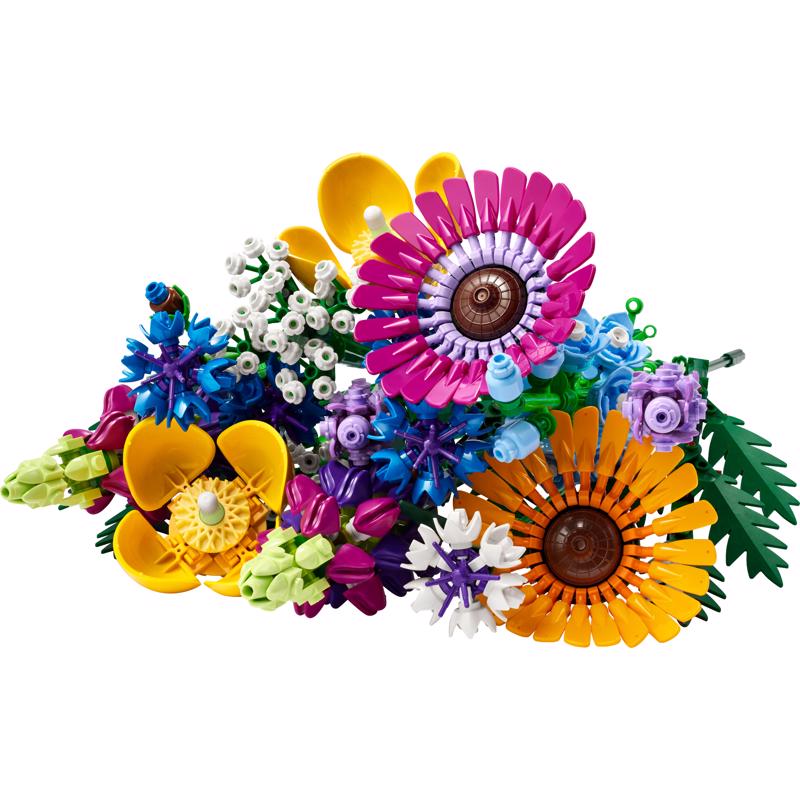 LEGO Wildflower Bouqet Building Kit ABS Plastic Multicolored 939 pc