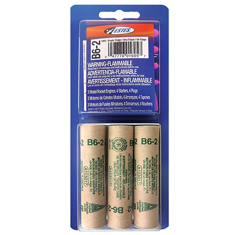 MODEL ROCKET B6-2 ENGINS