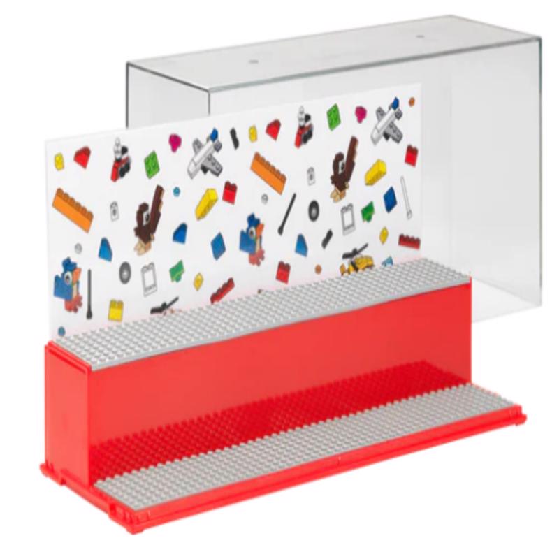 LEGO Play & Display Case Plastic Red