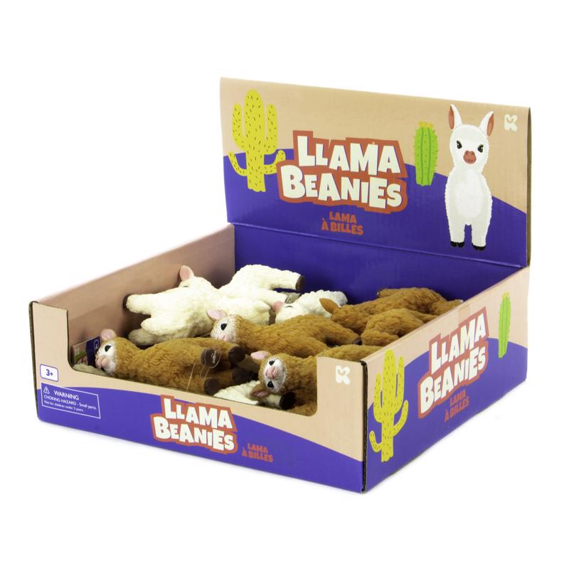 Keycraft Beanie Llama Brown/White