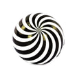 ILLUSION BALL BLK/WHT 4"