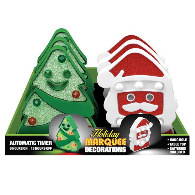 LED MARQUEE SANTA/TREE