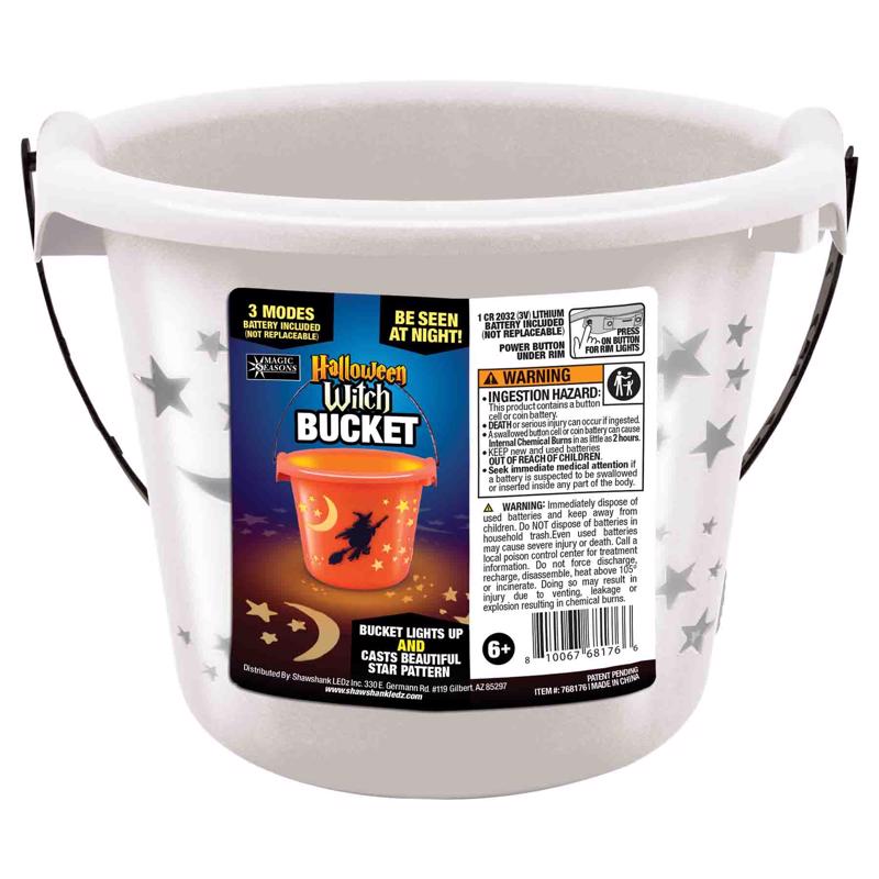 Shawshank LEDz Light Up Witch Bucket Bucket 1 pk