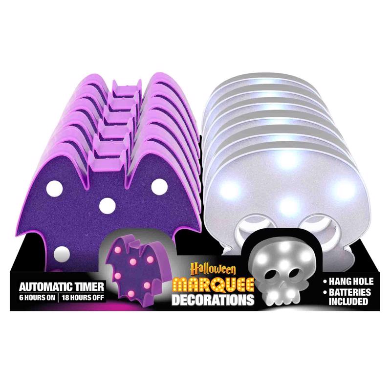 LIGHT SKULL/BAT MARQUE