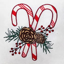 Celebrations White Candy Cane Pillow 16 in.