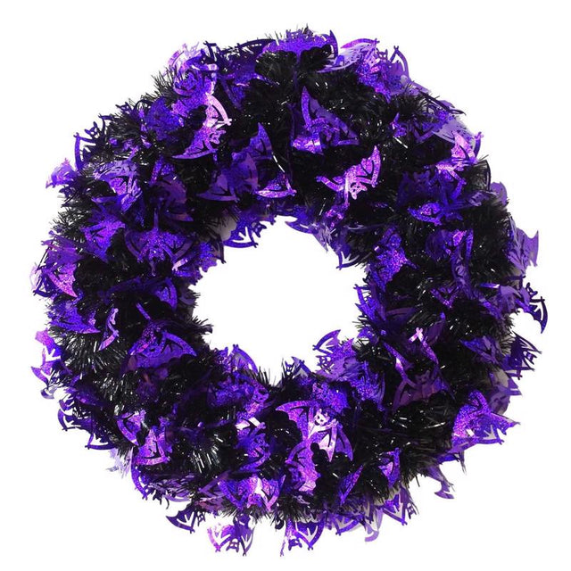 PUMPKIN TINSEL WREATH