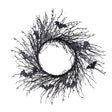 WREATH BLACK TWIG 20"