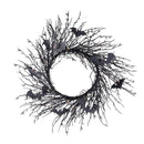 WREATH BLACK TWIG 20"