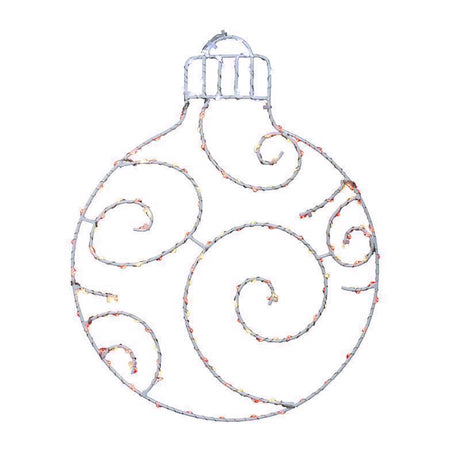 LED Ornament Window Silhouette for Christmas, Indoor/Outdoor, Lighted Double Sided