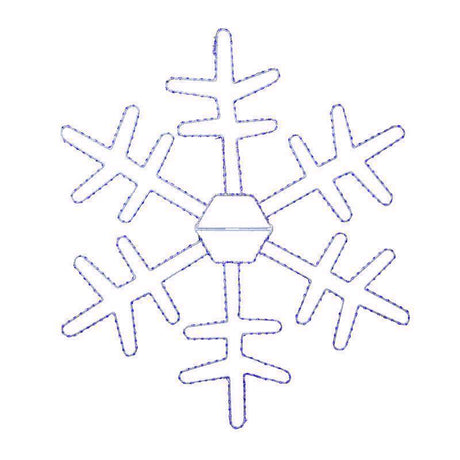 LED SNWFLK SIHOUTTE BLU