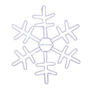 LED SNWFLK SIHOUTTE BLU