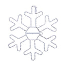 Lighted Snowflake Decoration, 12 inches, White, Indoor/Outdoor