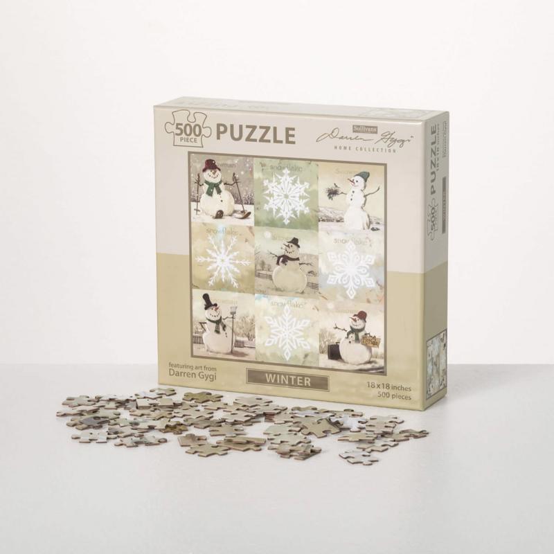 WINTER SNWMN PZZL 500PC