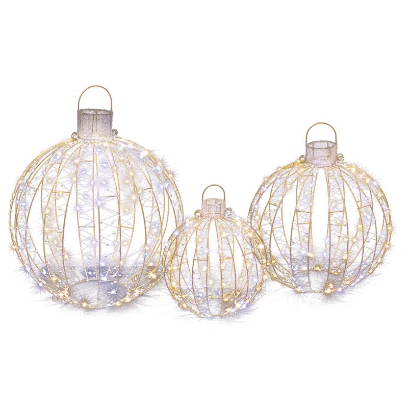 LED ORNAMENT SET 3PC