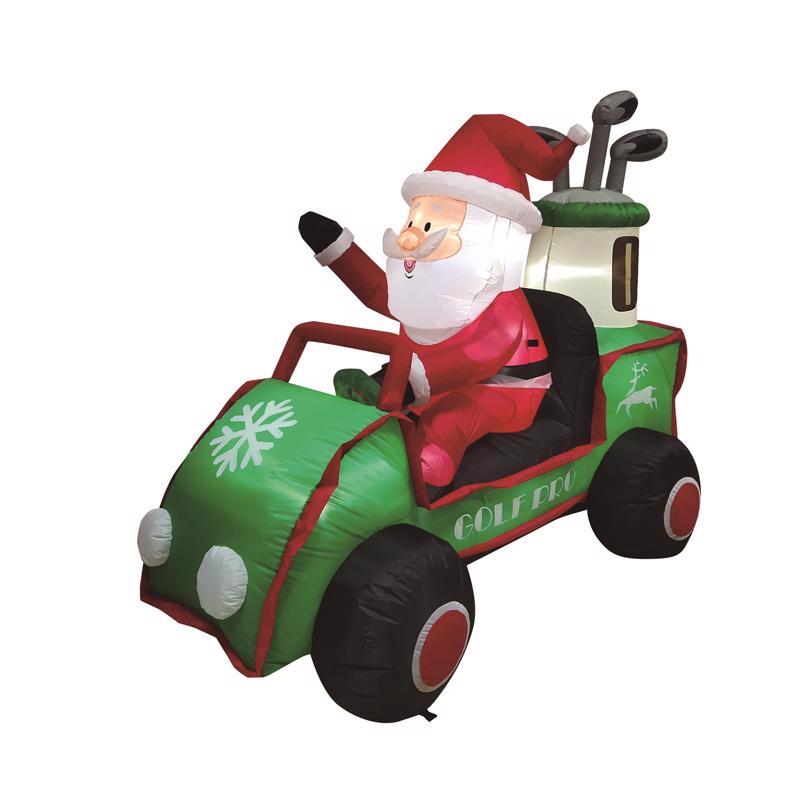 SANTA GOLF CART 6'