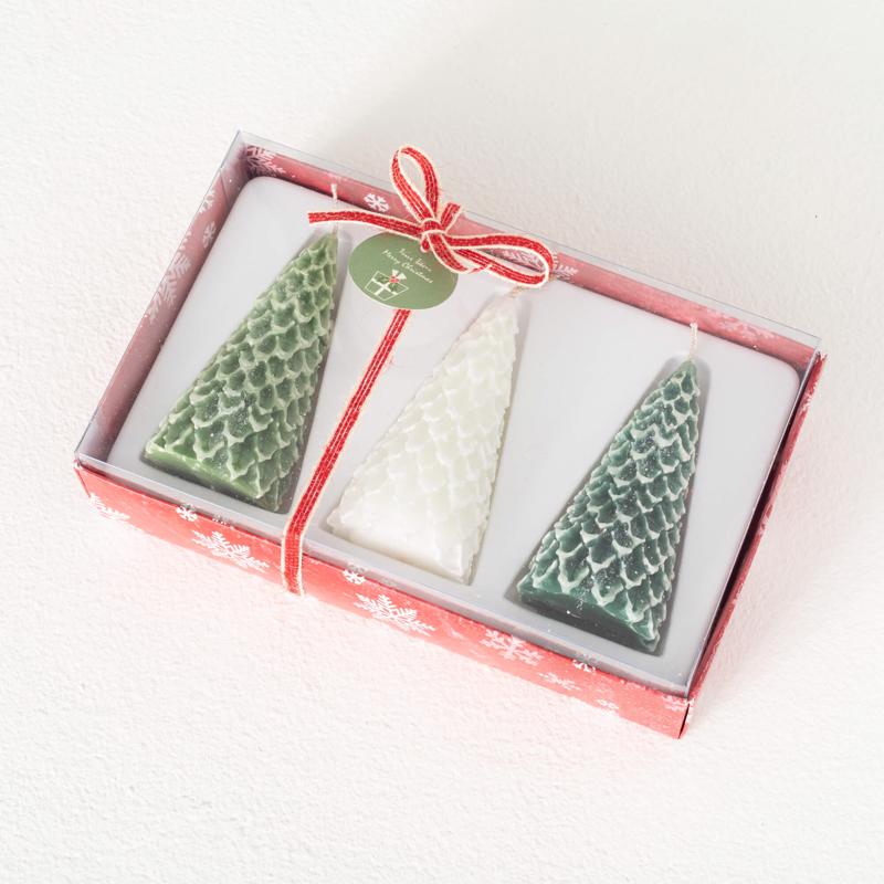 PINE CONE CANDLES 3PK