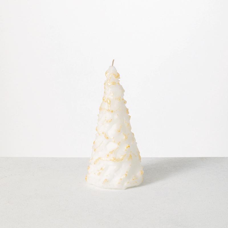 TREE CANDLE WHTE 12"