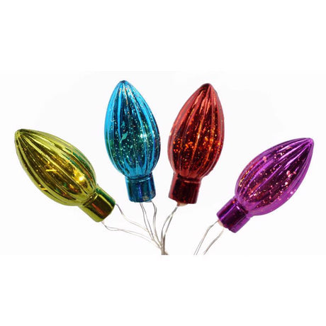 Celebrations LED C-Type Multicolored 12 ct Novelty Christmas Lights 6 ft.