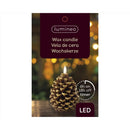 Lumineo LED Pinecone Candle 6.1 in.