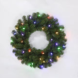 Celebrations 24 in. D LED Prelit Multicolored LED and Multi-Function Northern Pine Wreath