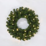 Celebrations 24 in. D LED Prelit Multicolored LED and Multi-Function Northern Pine Wreath