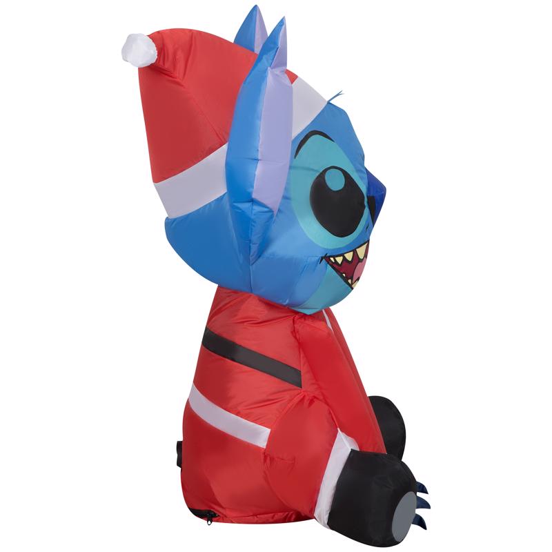 Gemmy Christmas Inflatable Stitch in Santa Suit 36 in. Inflatable
