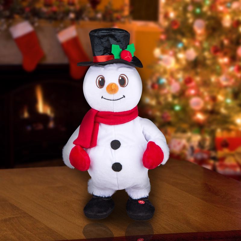 Gemmy Animated Musical Christmas Snowman Animated Decor 15.7480 in.