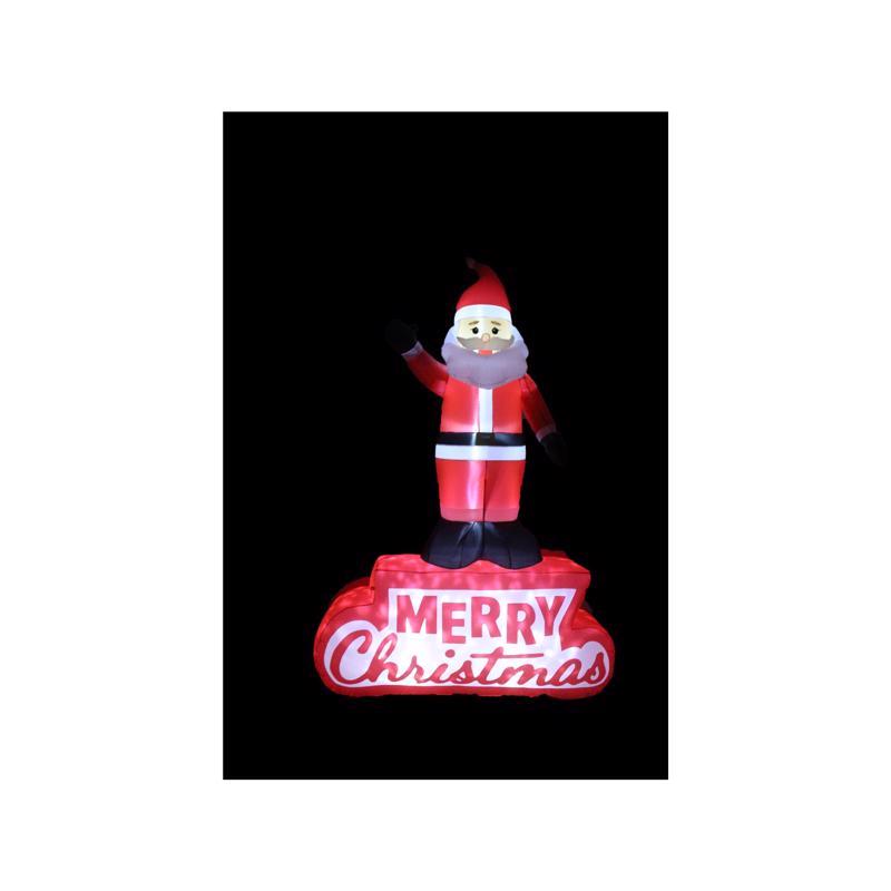 A Holiday Company LED Santa Merry Christmas 10 ft. Inflatable