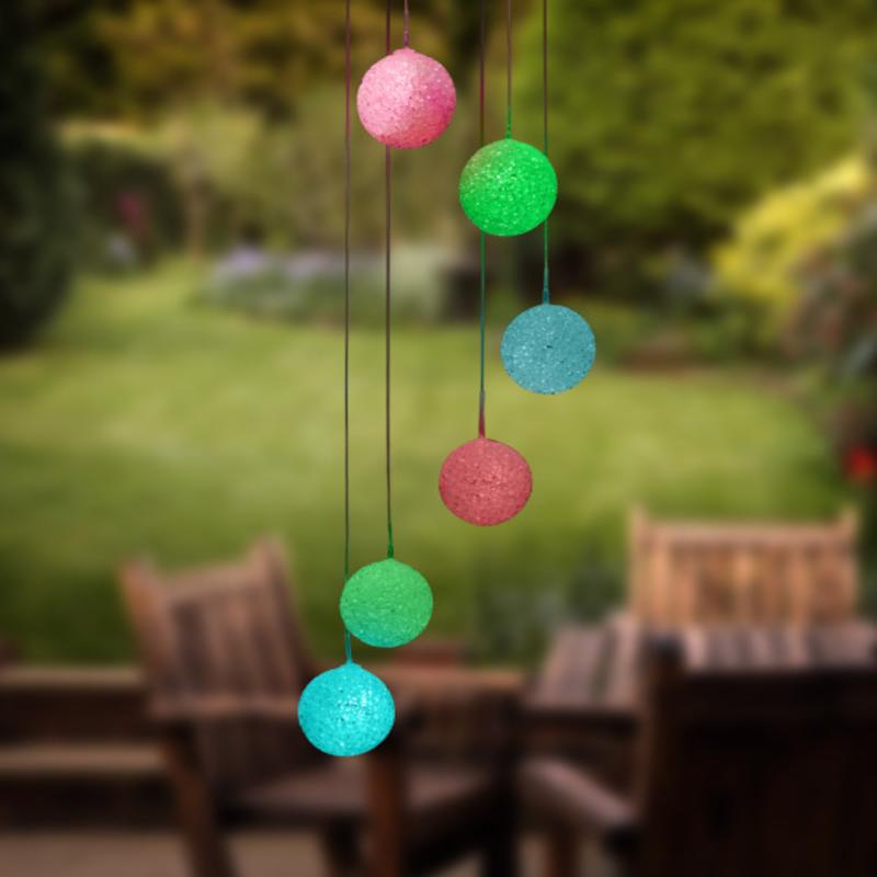 Globe Electric Skylar Metal/Plastic 29 in. Wind Chime