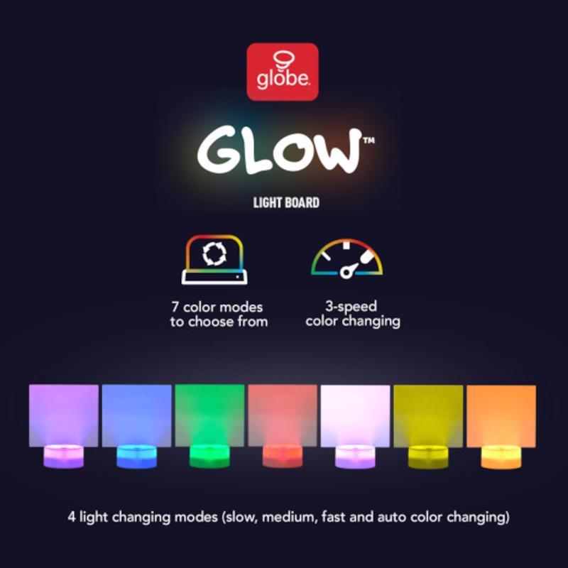 Globe Electric Glow Color Changing Light Board Plastic 1 pk