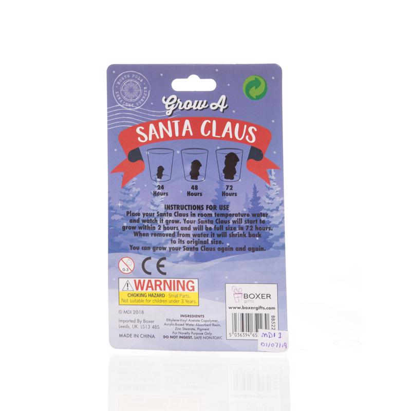 Scobie Boxer Gifts Grow A Santa Claus Toy 1 pk