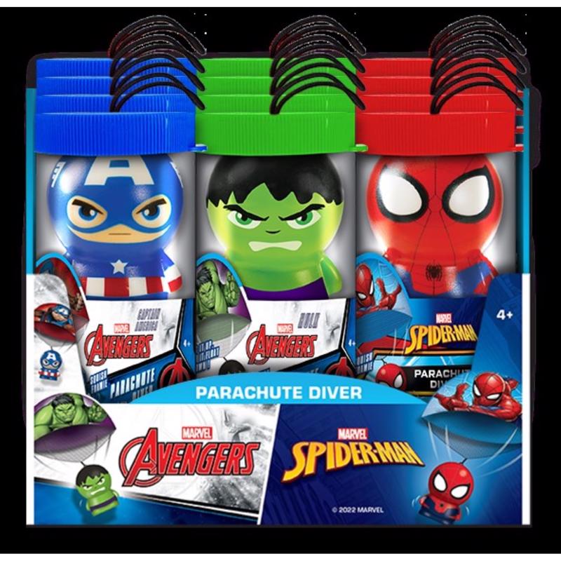 Marvel Avengers/Spider Man Parachute Diver Assorted