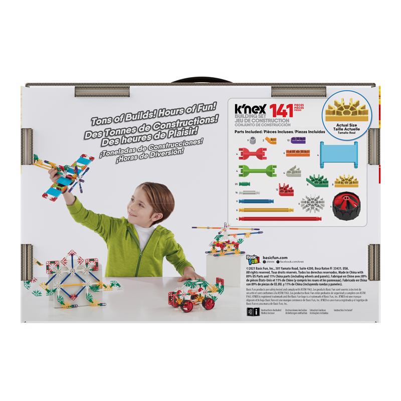 K'Nex Building Set Toy Plastic 141 pc