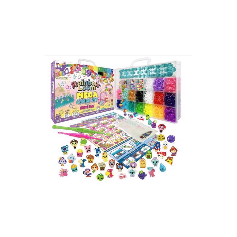 Rainbow Loom Loomi-Pals Charm Bracelet Mega Combo Set Multicolored