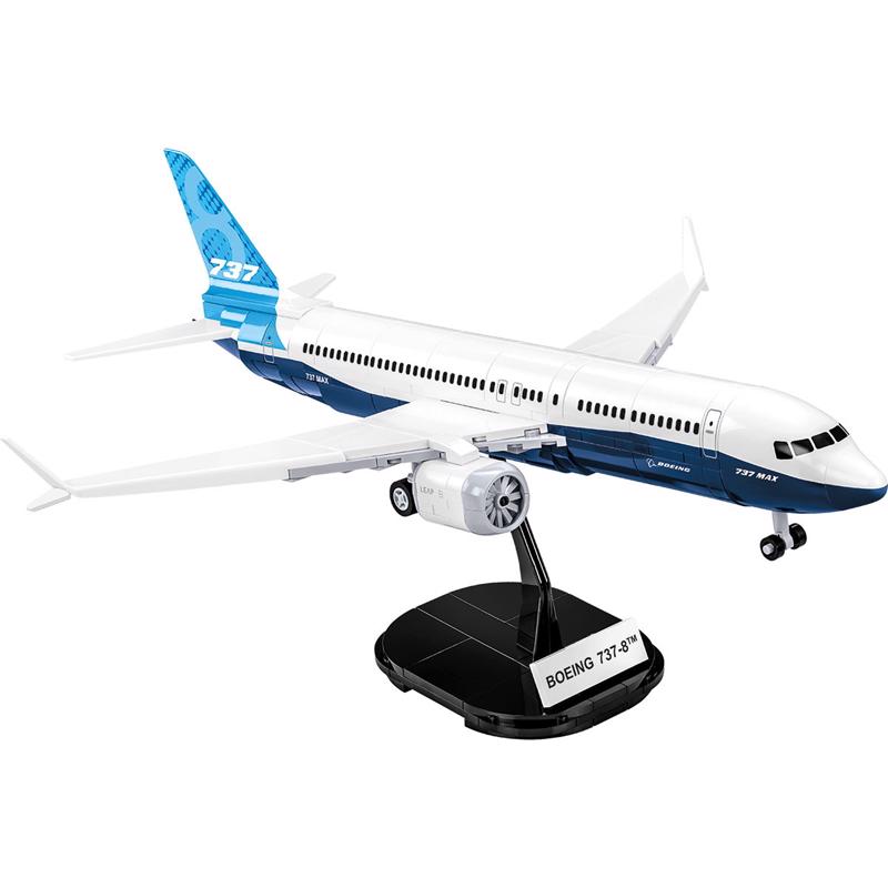 COBI Boeing 737-8 Airplane Block Set Blue/White 340 pc