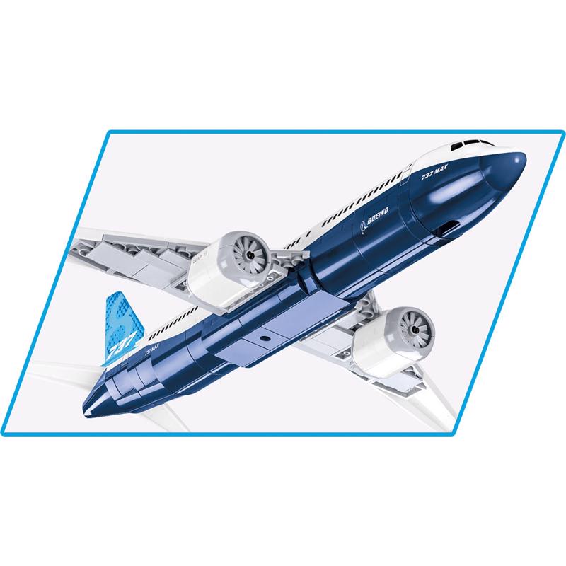 COBI Boeing 737-8 Airplane Block Set Blue/White 340 pc