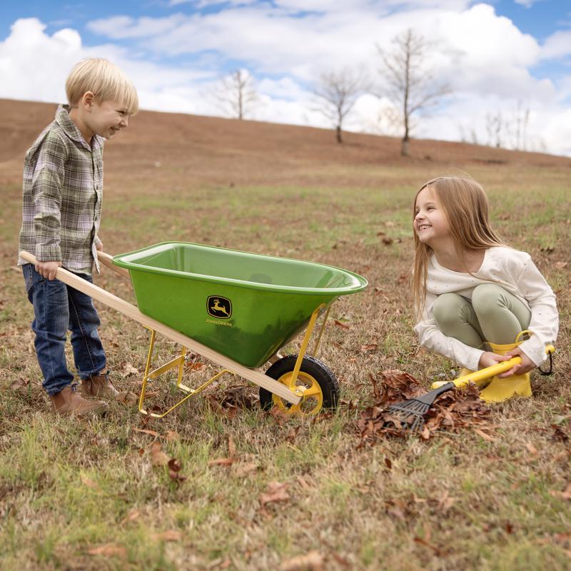 John Deere Wheelbarrow Garden Set Multicolored 9 pc