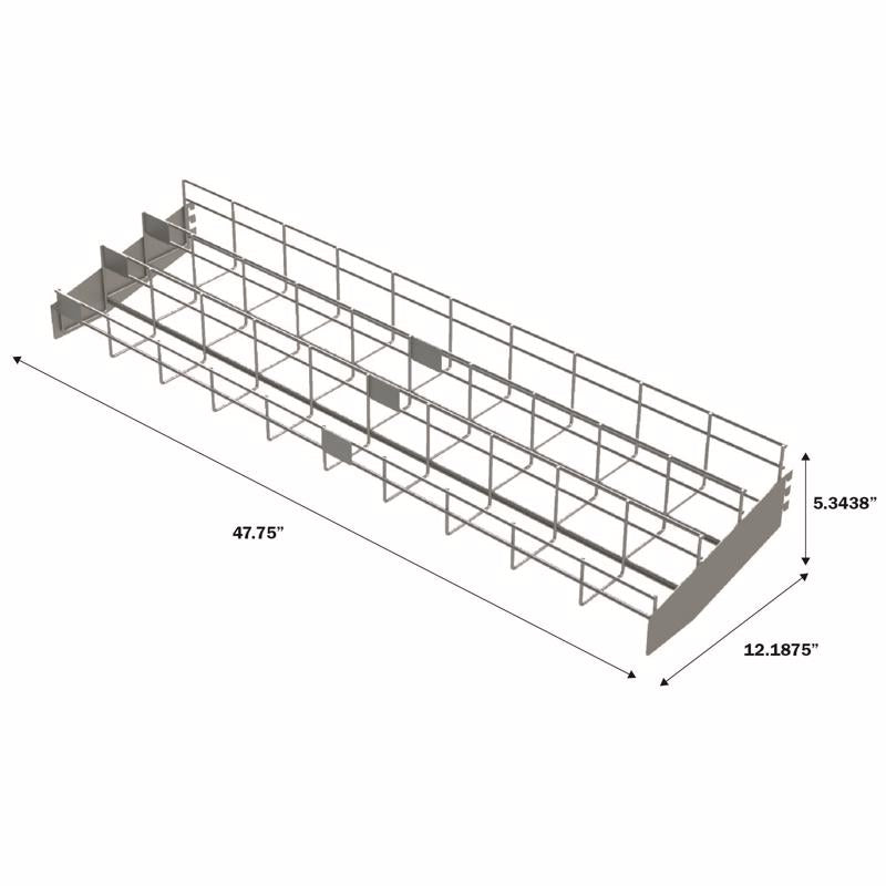 Black Drawer Slide Display Metal