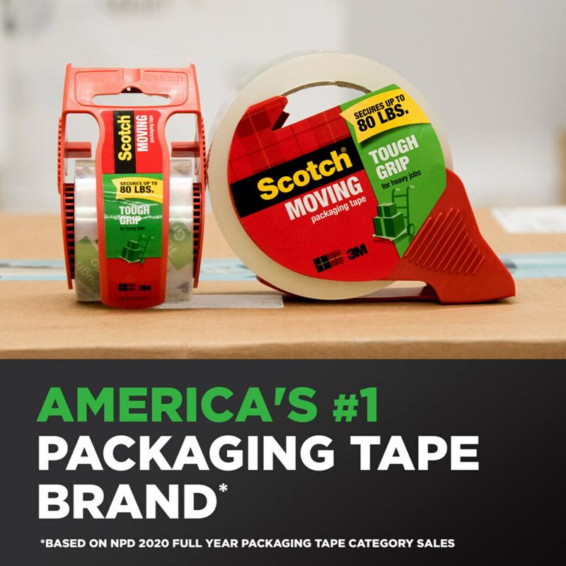 Scotch Tough Grip 1.88 in. W X 54.6 yd L Moving Tape