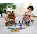 Hape Dinosaur  Railway Adventure Set Multicolored 61 pc