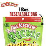 Ass Kickin' Spicy Pickle Pretzels 12 oz Bagged