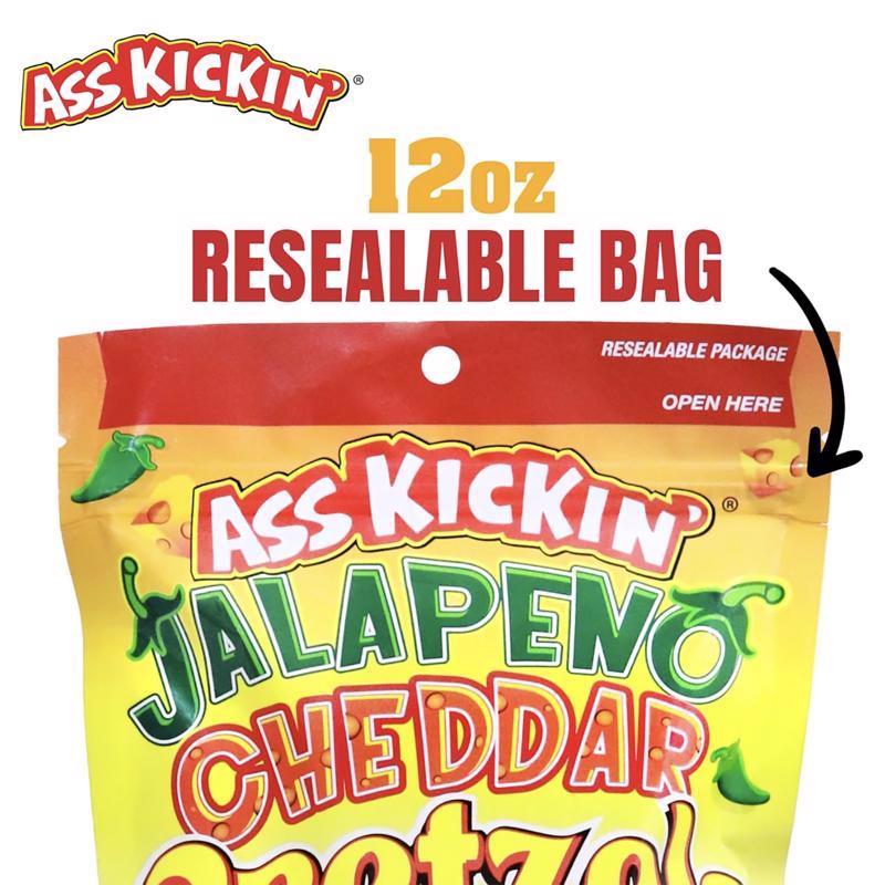 Ass Kickin' Jalapeno Cheddar Pretzels 12 oz Bagged