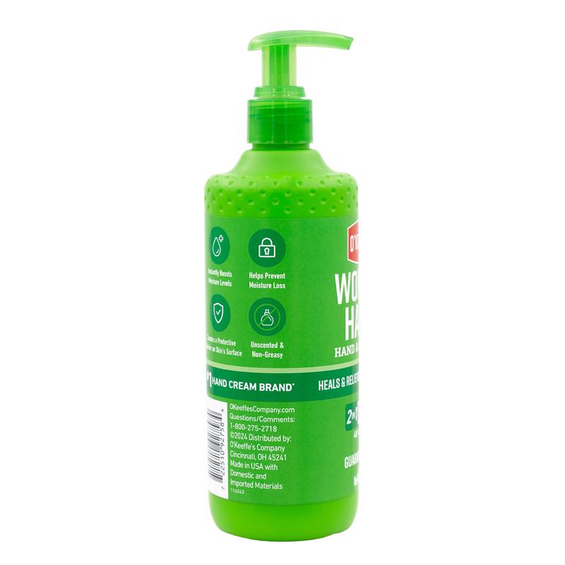 O'Keeffe's Working Hands Unscented Scent Hand and Body Lotion 12 oz 1 pk