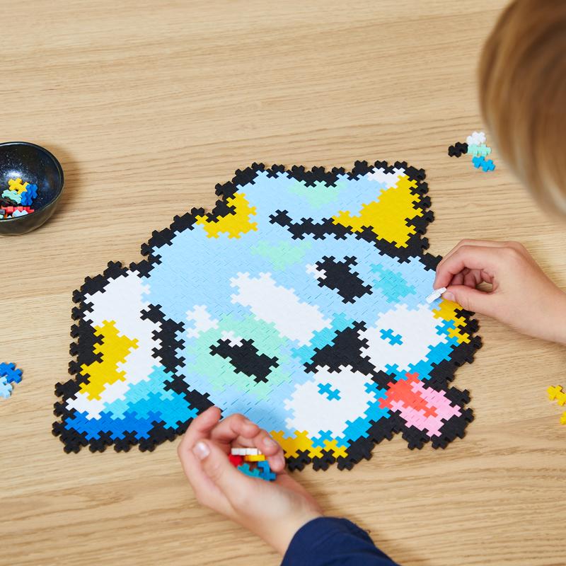 Plus Plus Puzzle By Number Puppy Puzzle Polyethylene Multicolored 500 pc