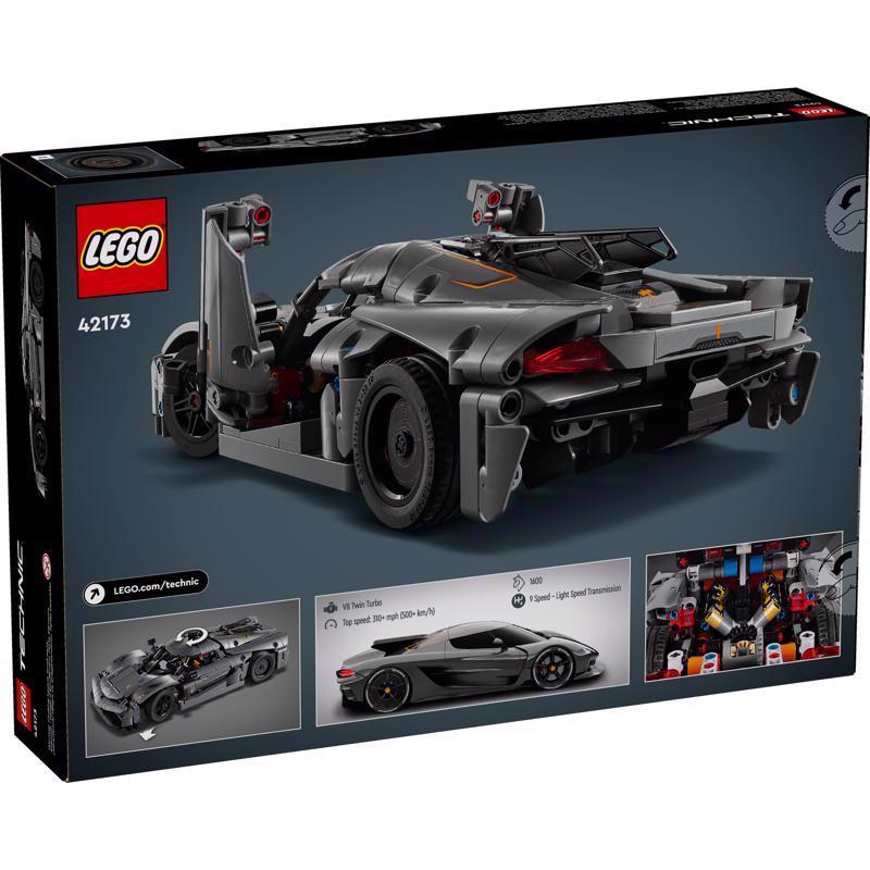 LEGO Technic Koenigsegg Jesko Absolut Hypercar Toy Grey 801 pc