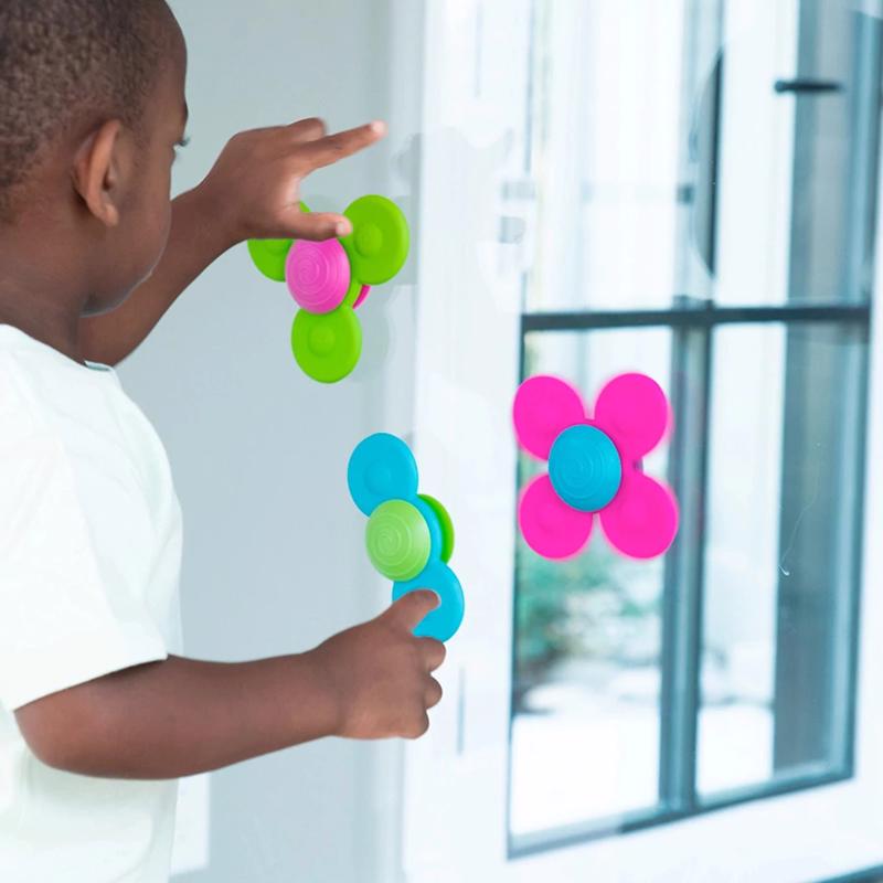 Fat Brain Toy Whirly Squigz Multicolored